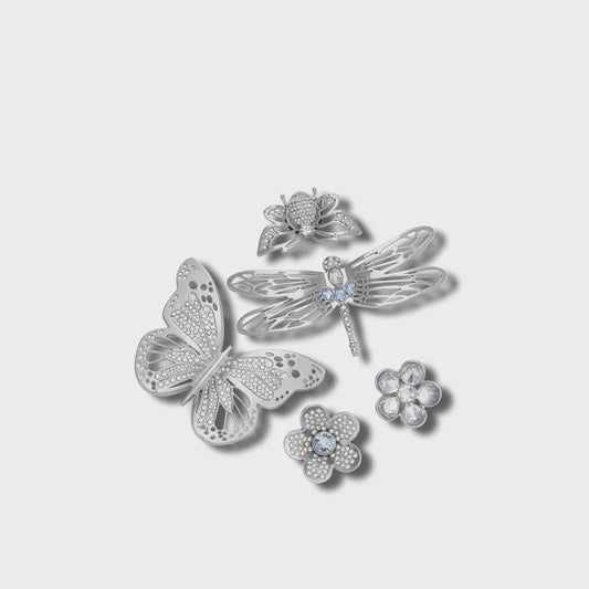 Jibbitz Silver Garden 5 pack
