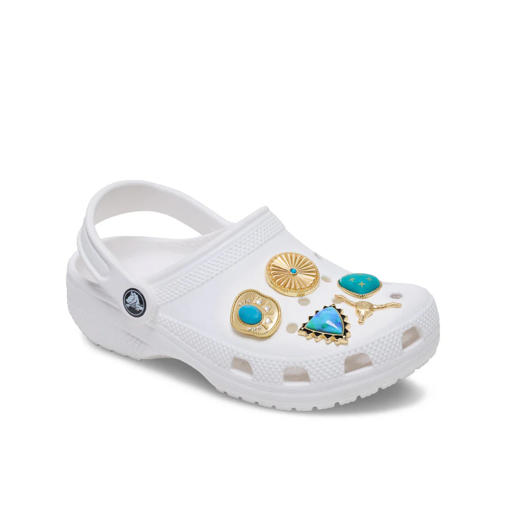 Jibbitz Gold Turquoise Western - 5 pack