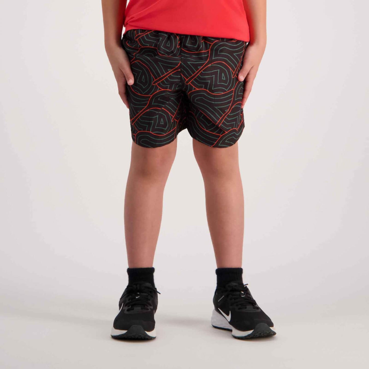 AOP Swim Tactic Kids Short - sea pine