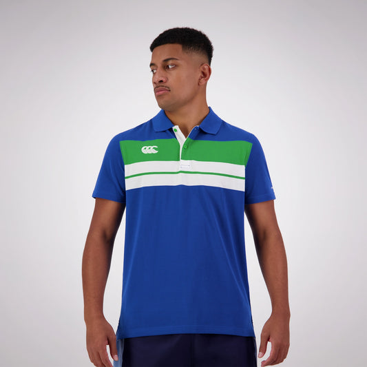 Chest Stripe Polo - princess blue