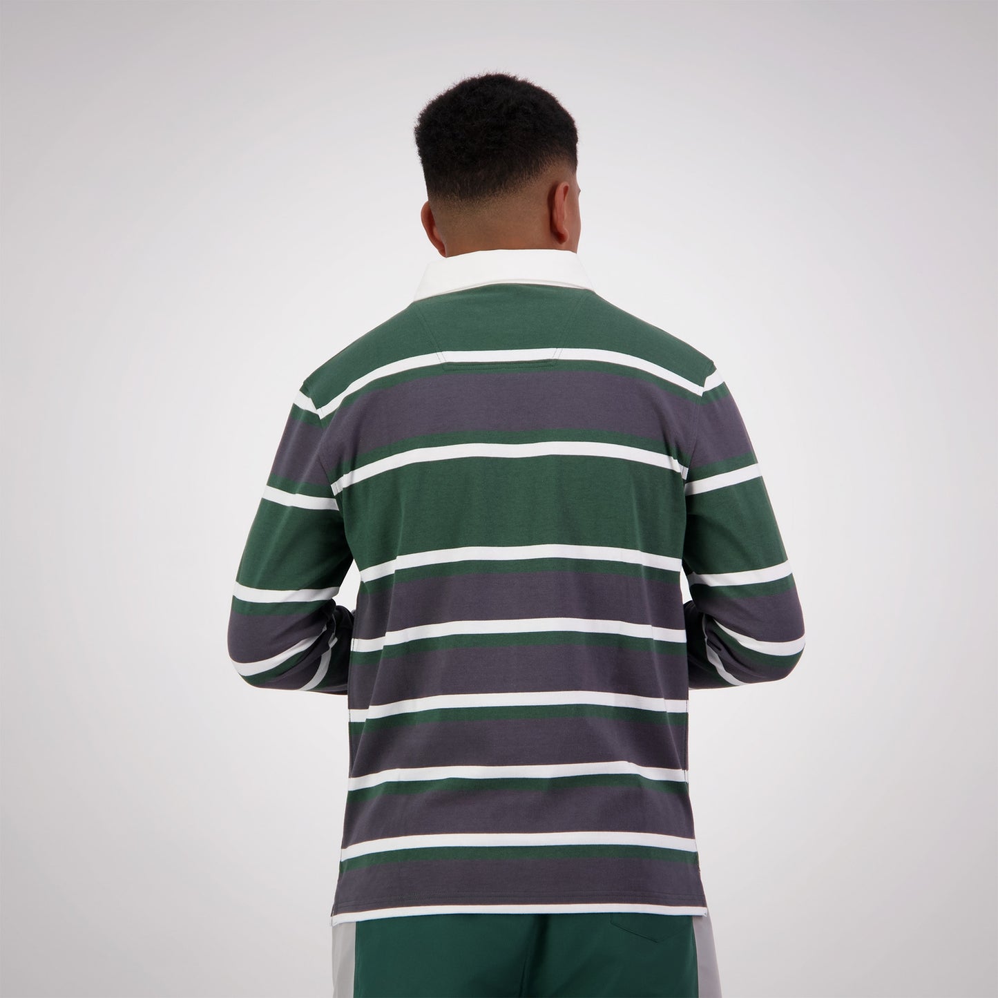 Yarn Dye Stripe LS Jersey - pine needle