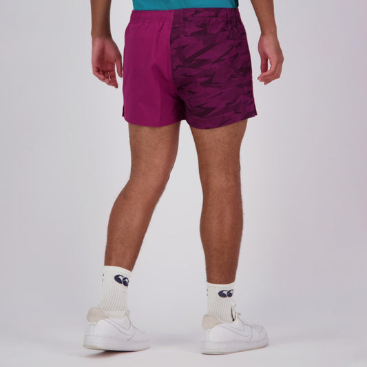 Camo 3in Harlequin Short H4 24 - maroon