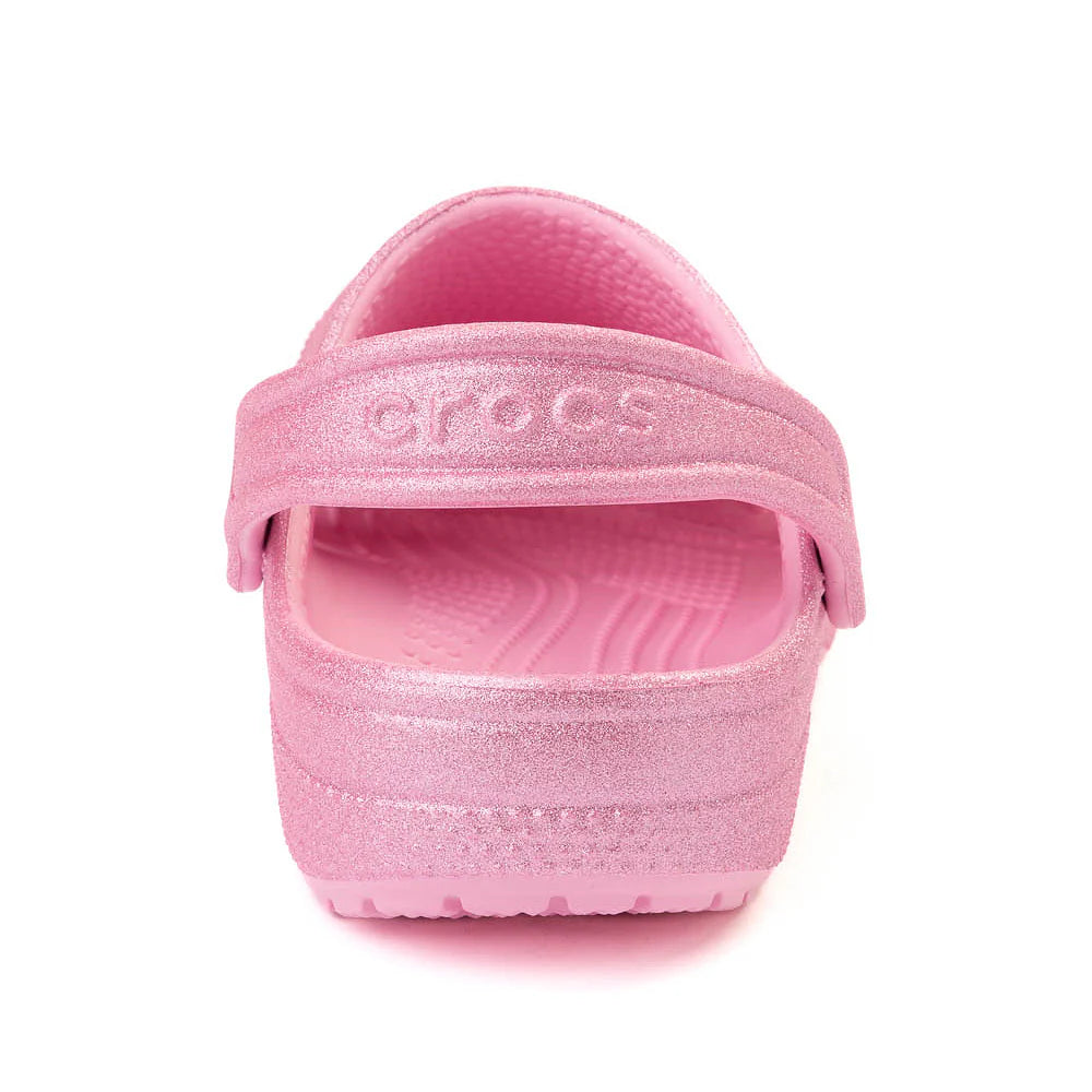 Classic Glitter Clog Toddlers - pink tweed