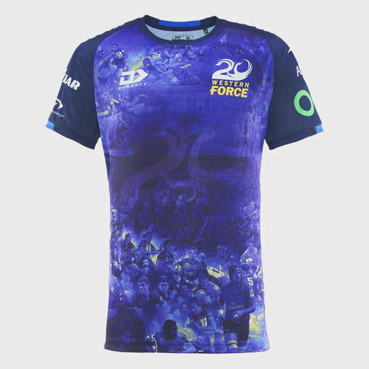 Western Force Warm Up Tee 2025 - navy