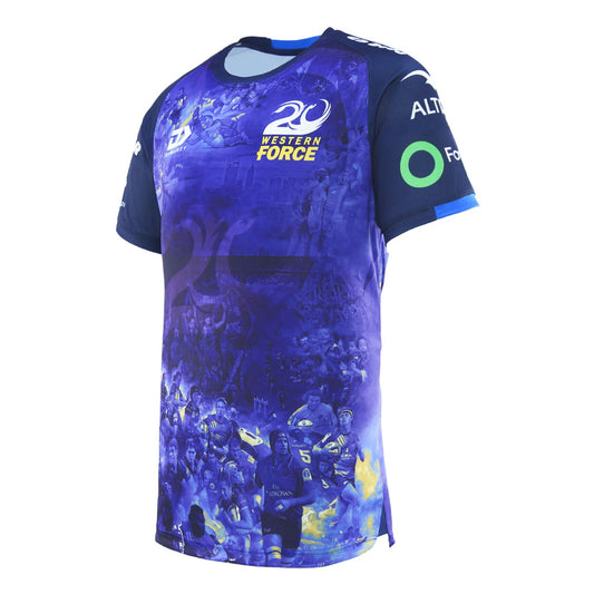 Western Force Warm Up Tee 2025 - navy
