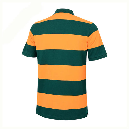 Wallabies Striped Polo - green/gold
