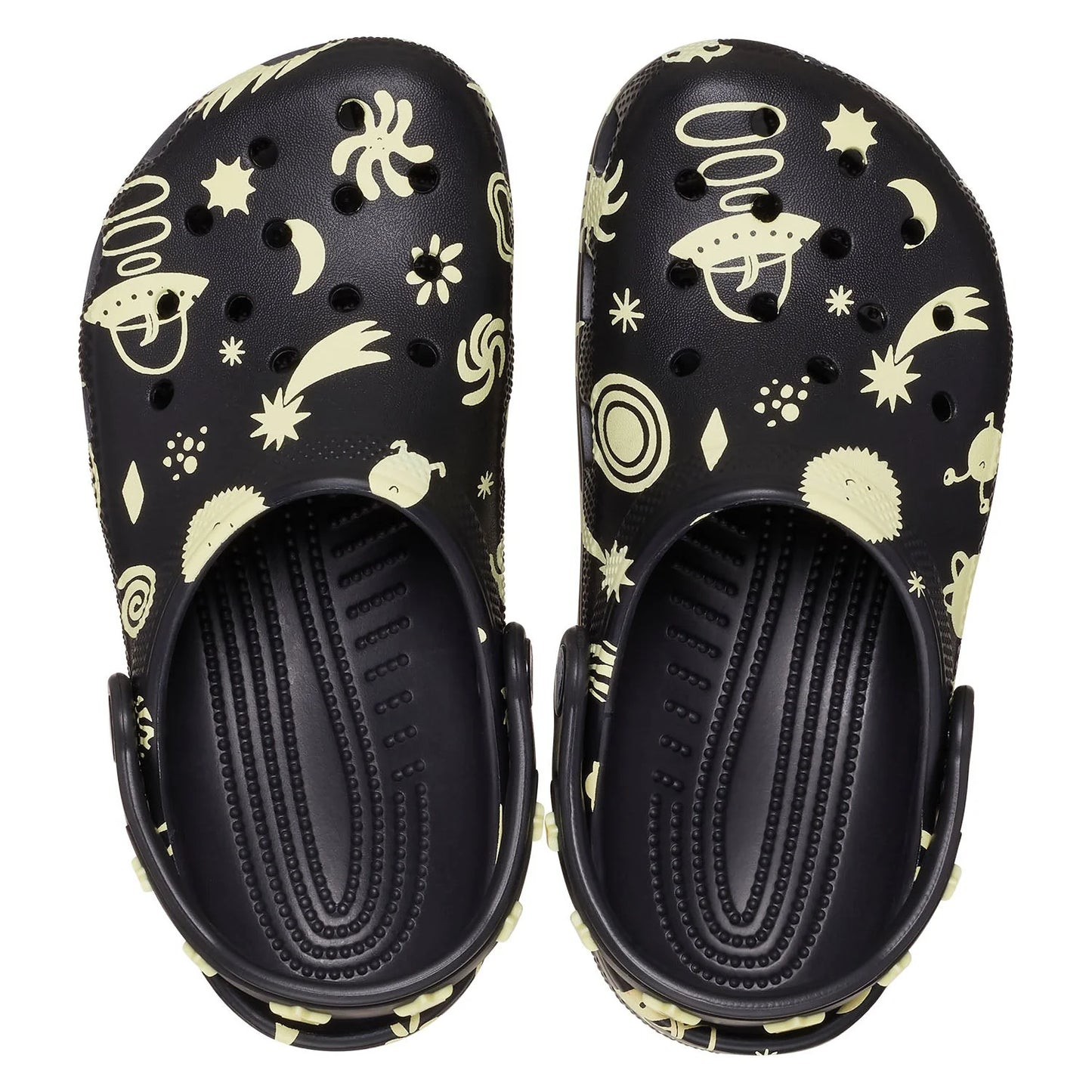 Classic Glow Space Clog Kids - black