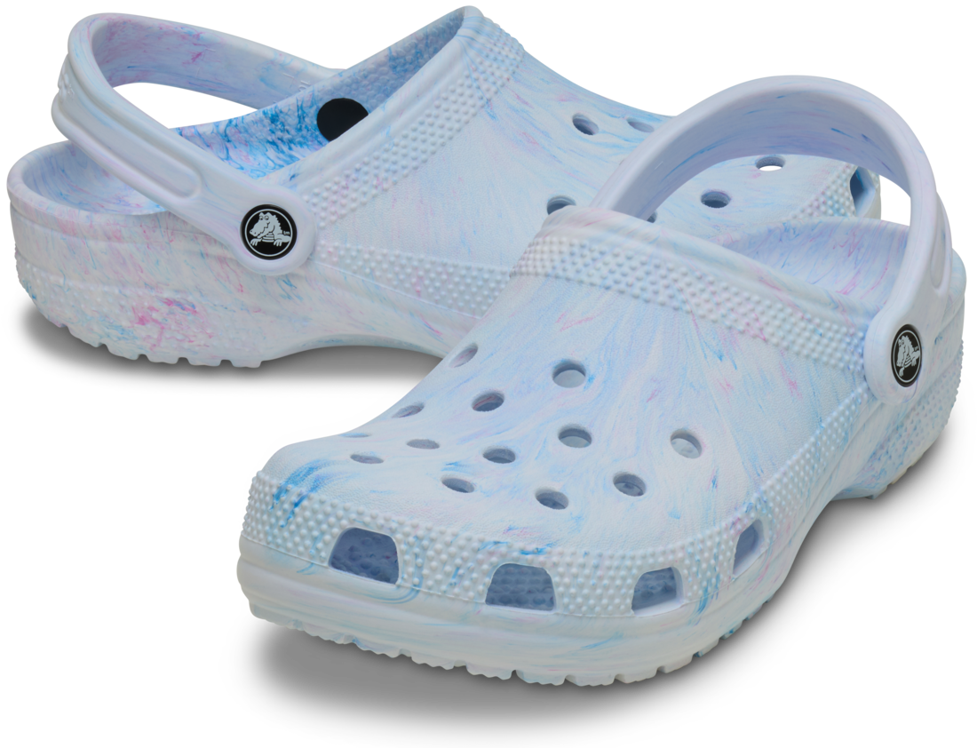 Classic Watercolor Marbled Clog - blue/multi