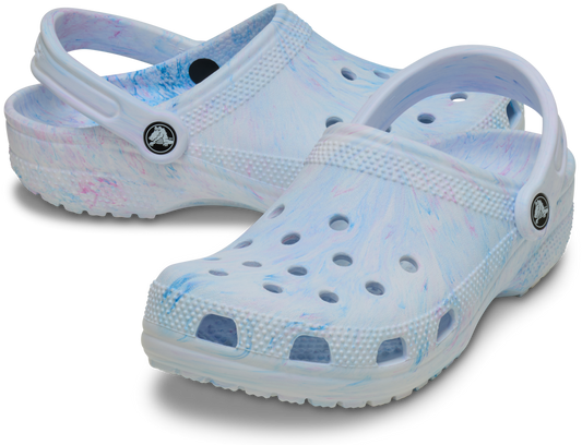 Classic Watercolor Marbled Clog - blue/multi