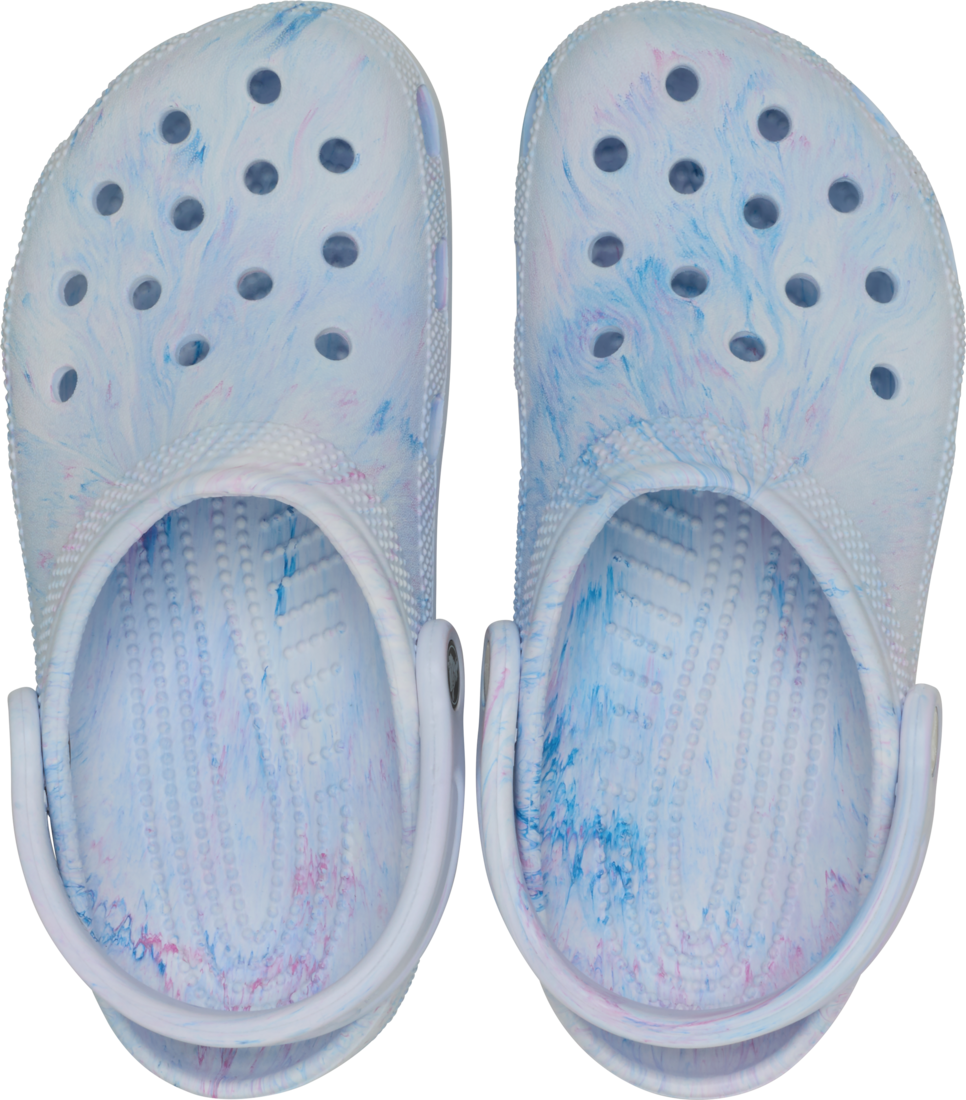 Classic Watercolor Marbled Clog - blue/multi