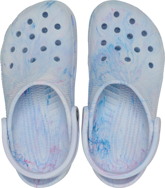 Classic Watercolor Marbled Clog - blue/multi
