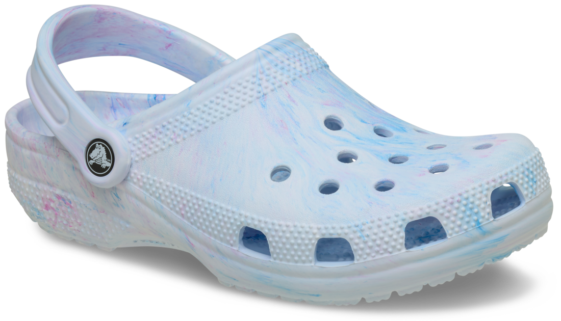 Classic Watercolor Marbled Clog - blue/multi