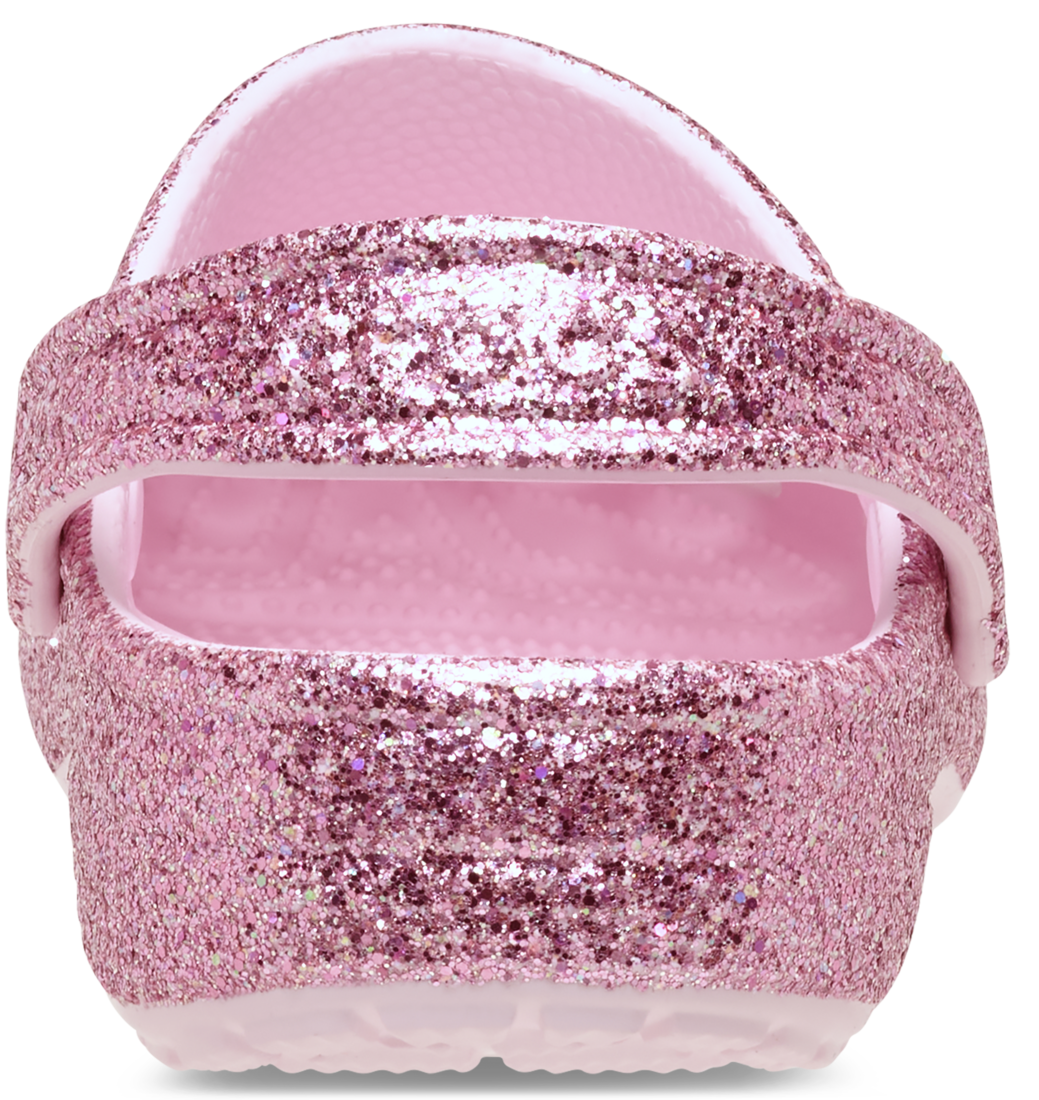 Classic Chunky Glitter Clog Toddler - pink milk