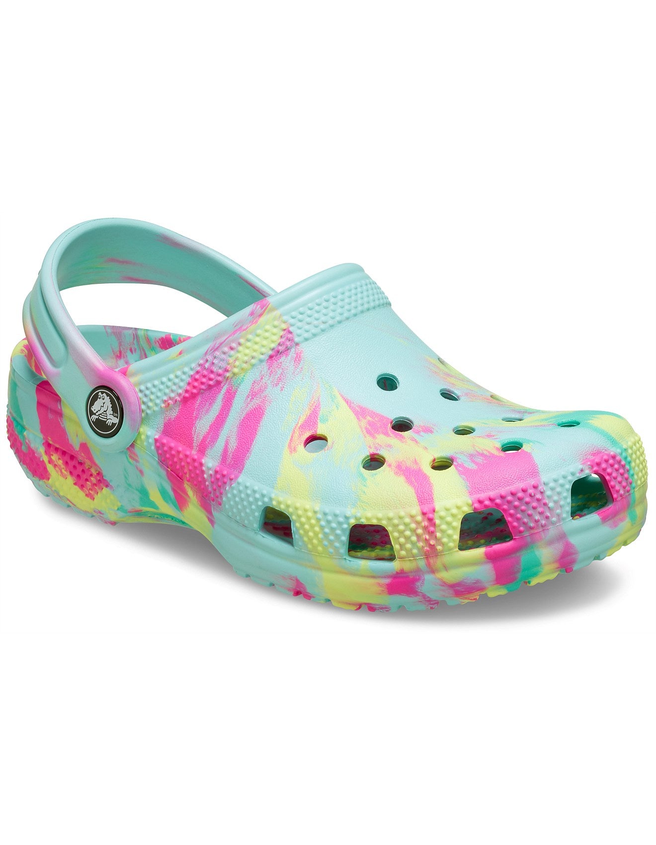 Classic Marbled Clog Toddler - aquamarine/multi