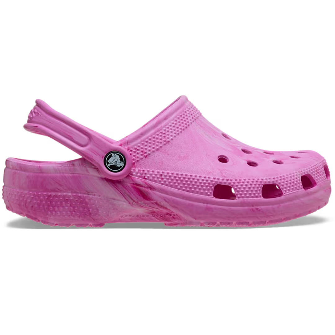 Classic Watercolor Marbled Clog - pink swirl
