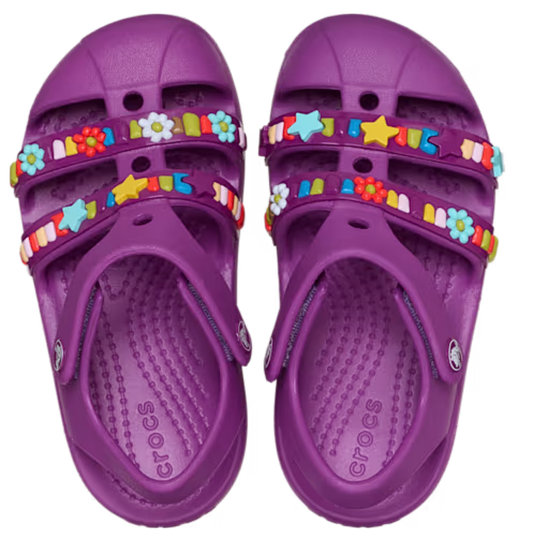 Classic Beaded Fisherman Sandal Toddler - grapeberry
