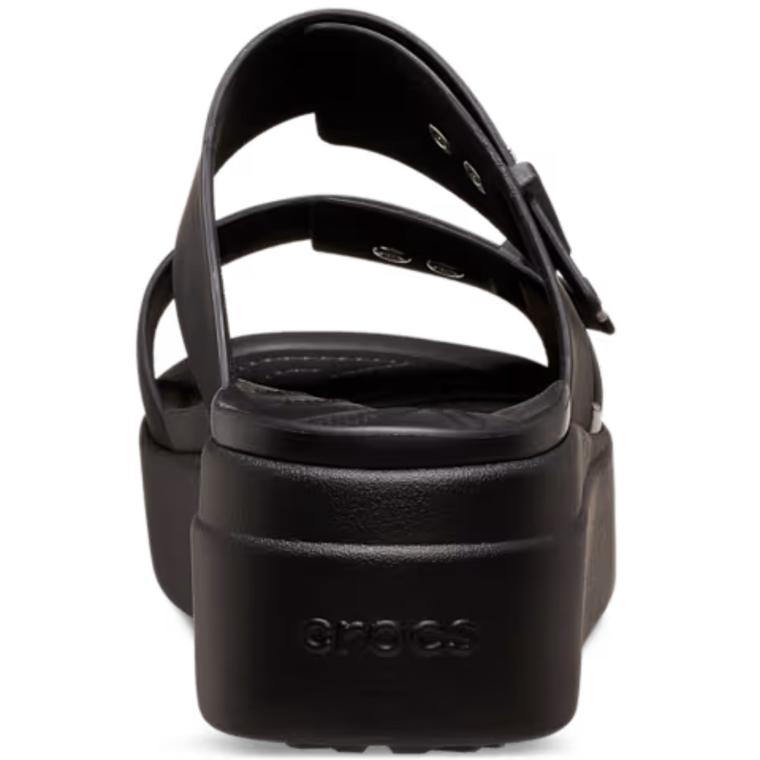 Brooklyn Buckle Low Wedge - black