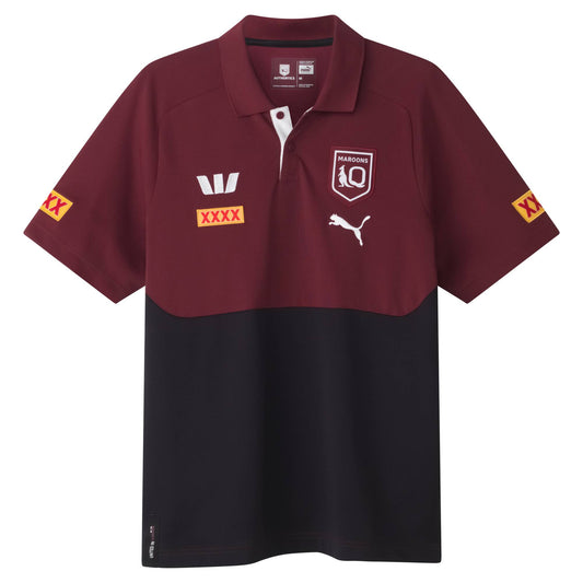 SOO QLD Team Polo 2025 - black/burgandy