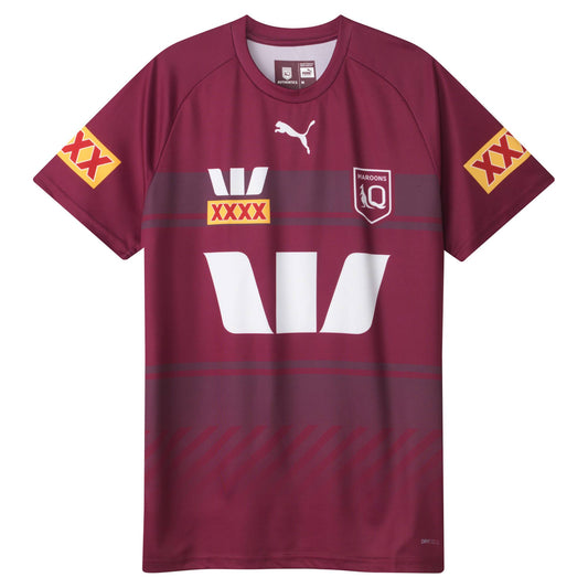 SOO QLD Training Tee 2025 - burgandy