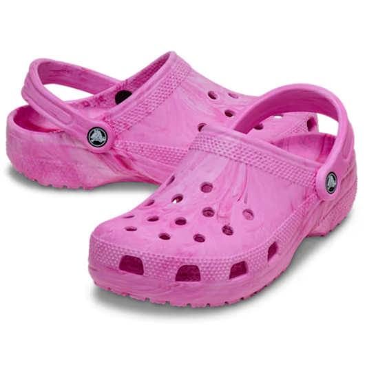 Classic Watercolor Marbled Clog - pink swirl