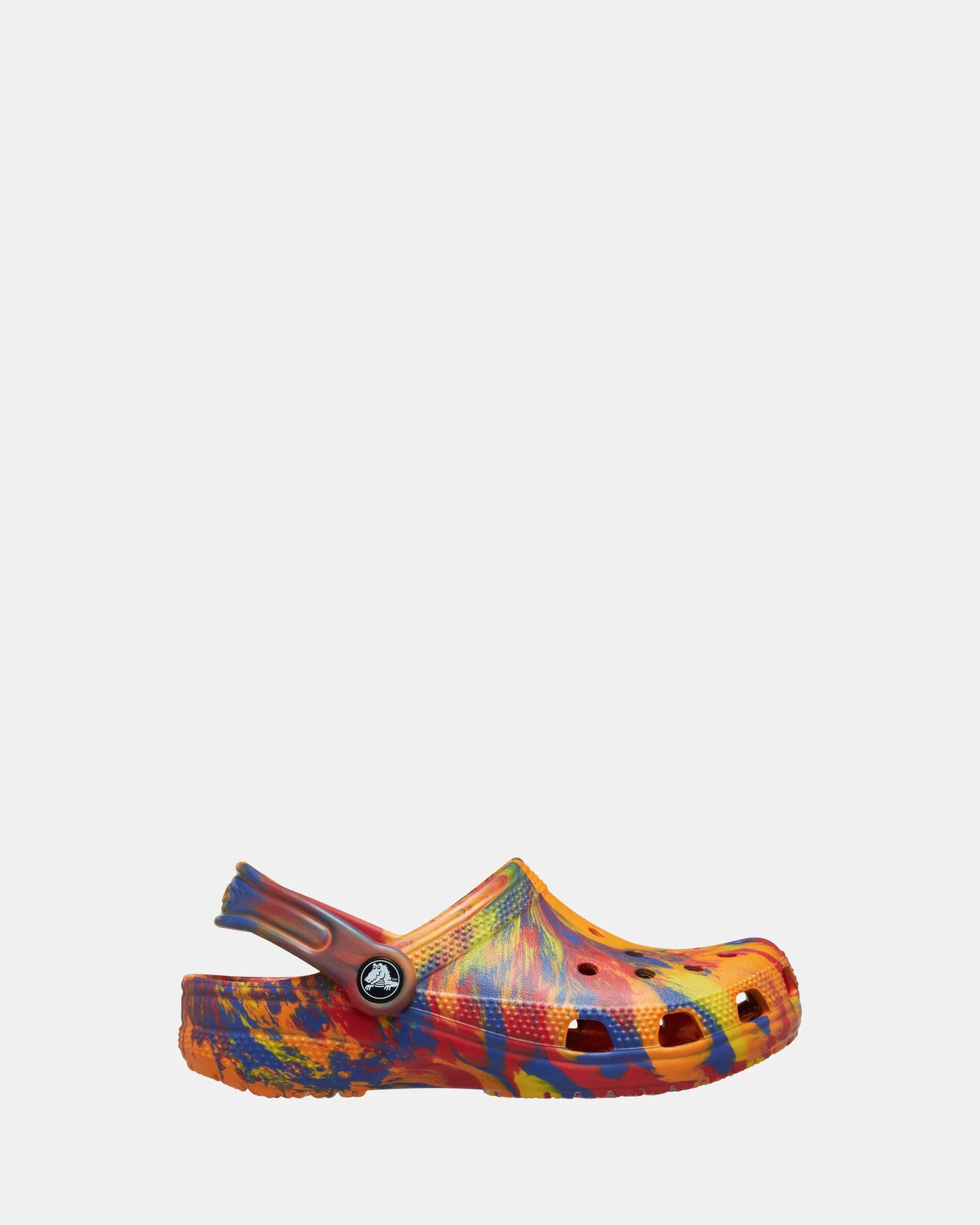 Classic Marbled Clog Toddler - orange zing/multi