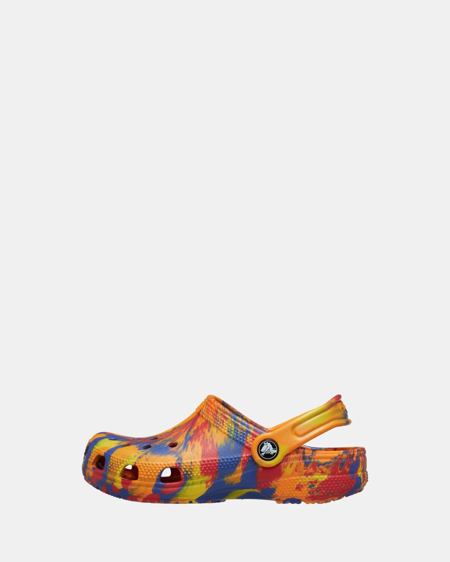 Classic Marbled Clog Toddler - orange zing/multi