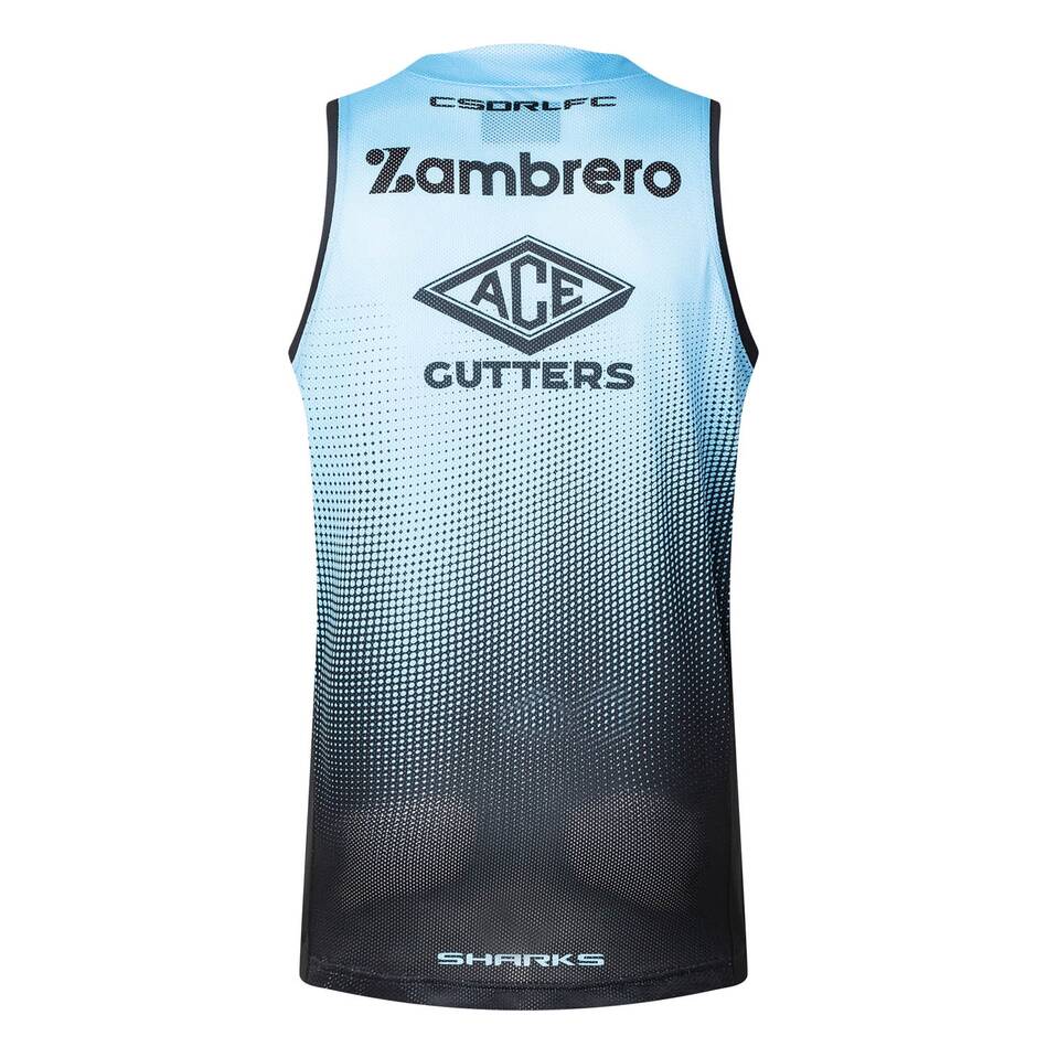 Sharks Training Singlet 2025 - sky