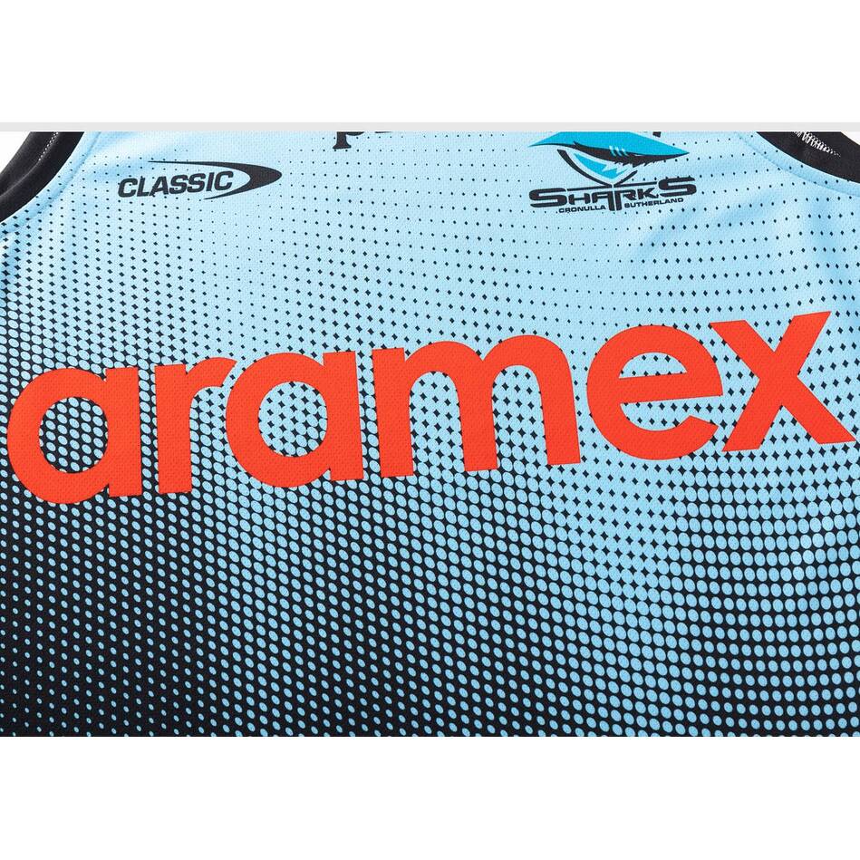 Sharks Training Singlet 2025 - sky