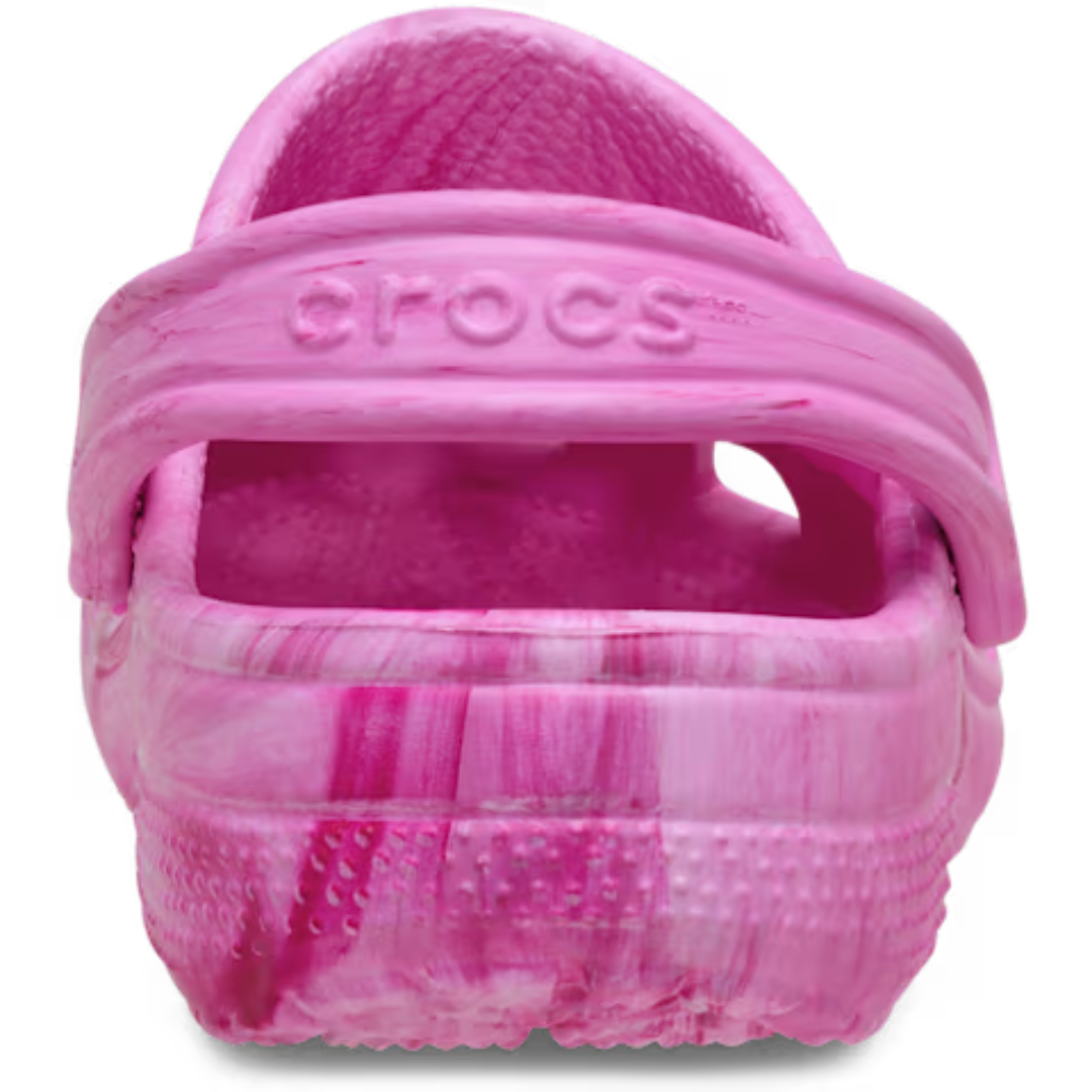 Classic Watercolor Marbled Clog - pink swirl