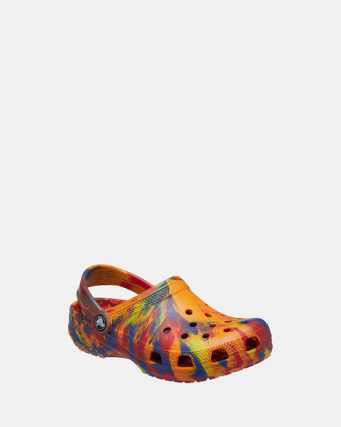 Classic Marbled Clog Toddler - orange zing/multi