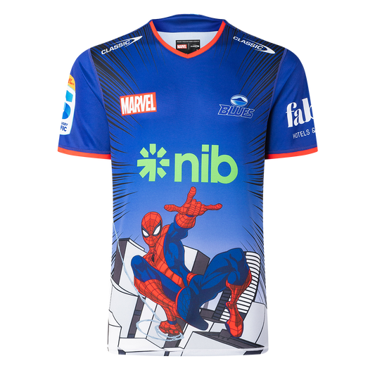 Blues Marvel Spiderman Warm Up Tee