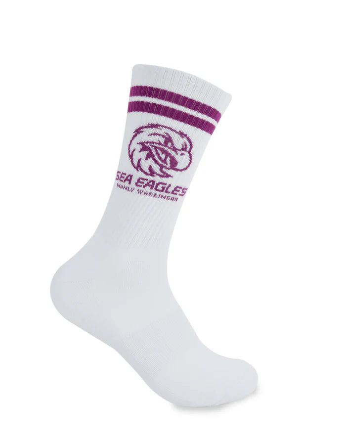 Sea Eagles Footies Logo Sneaker Socks - 2 Pack