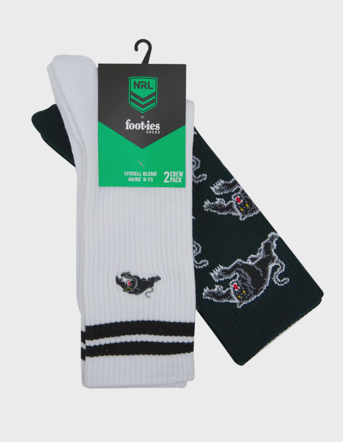 Panthers Footies Embroidered Sneaker Socks - 2 Pack