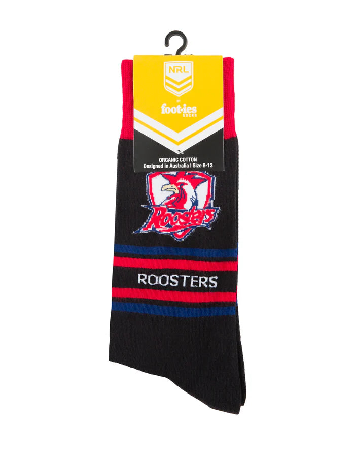 Roosters Footies Sock - black