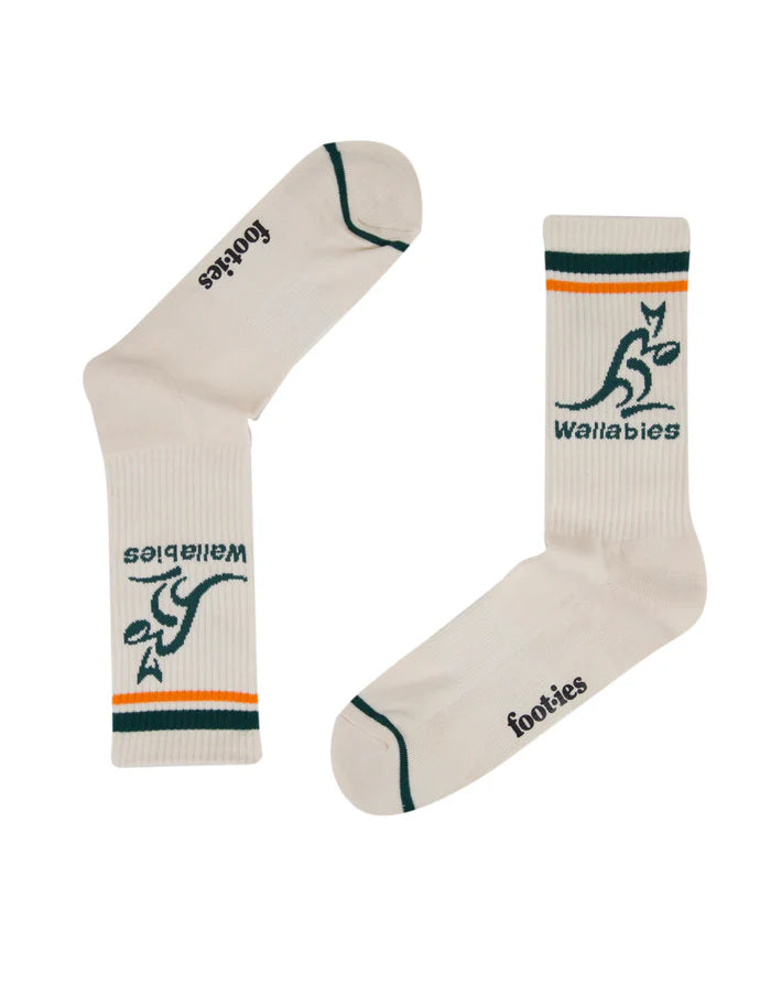 Wallabies Footies Retro Sneaker Socks - 2 Pack
