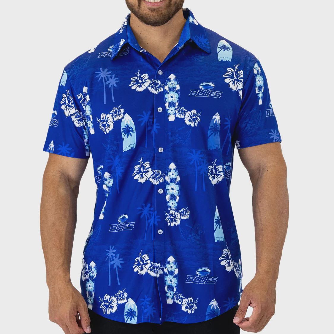 Blues Shaka Hawaiian Shirt