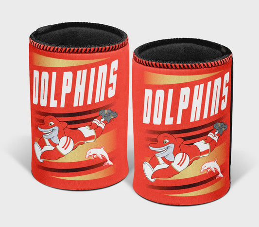 Dolphins Retro Can Cooler