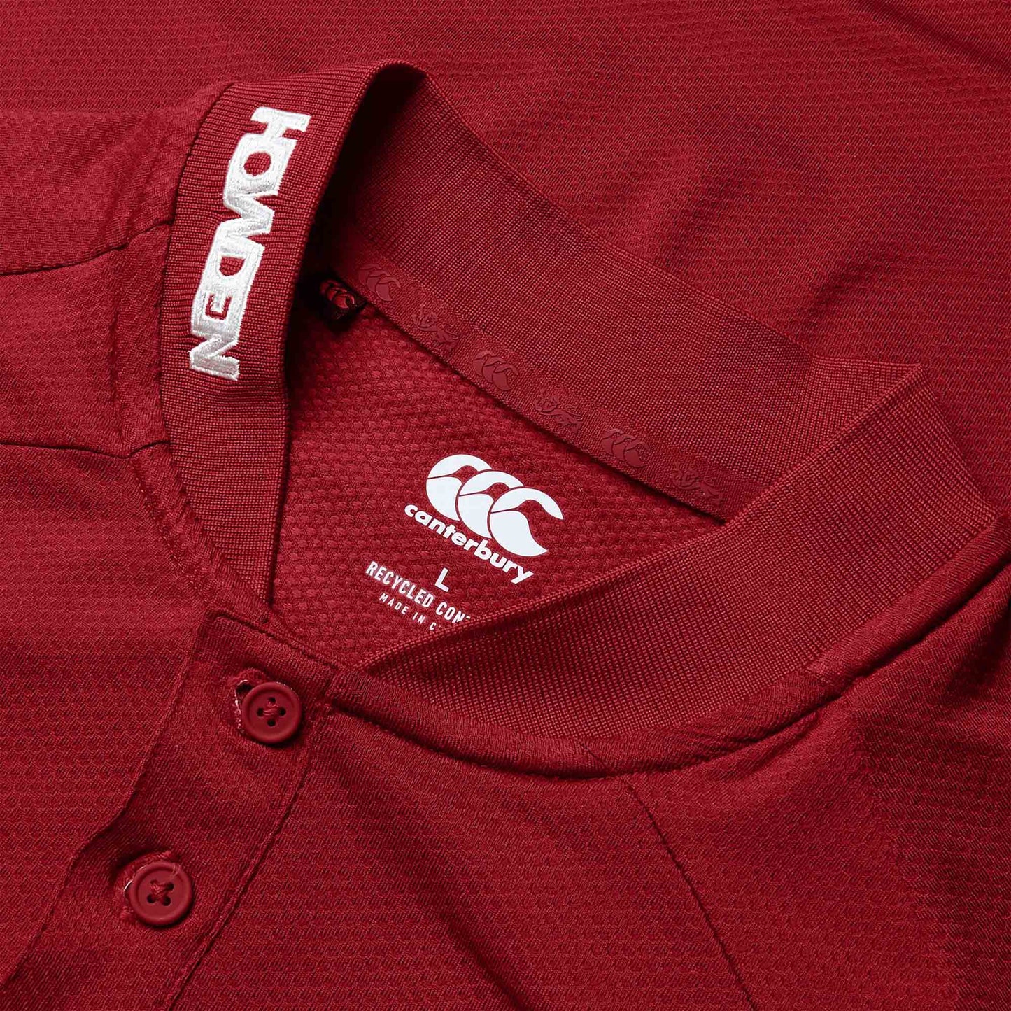 British & Lions Poly Polo - red dahlia