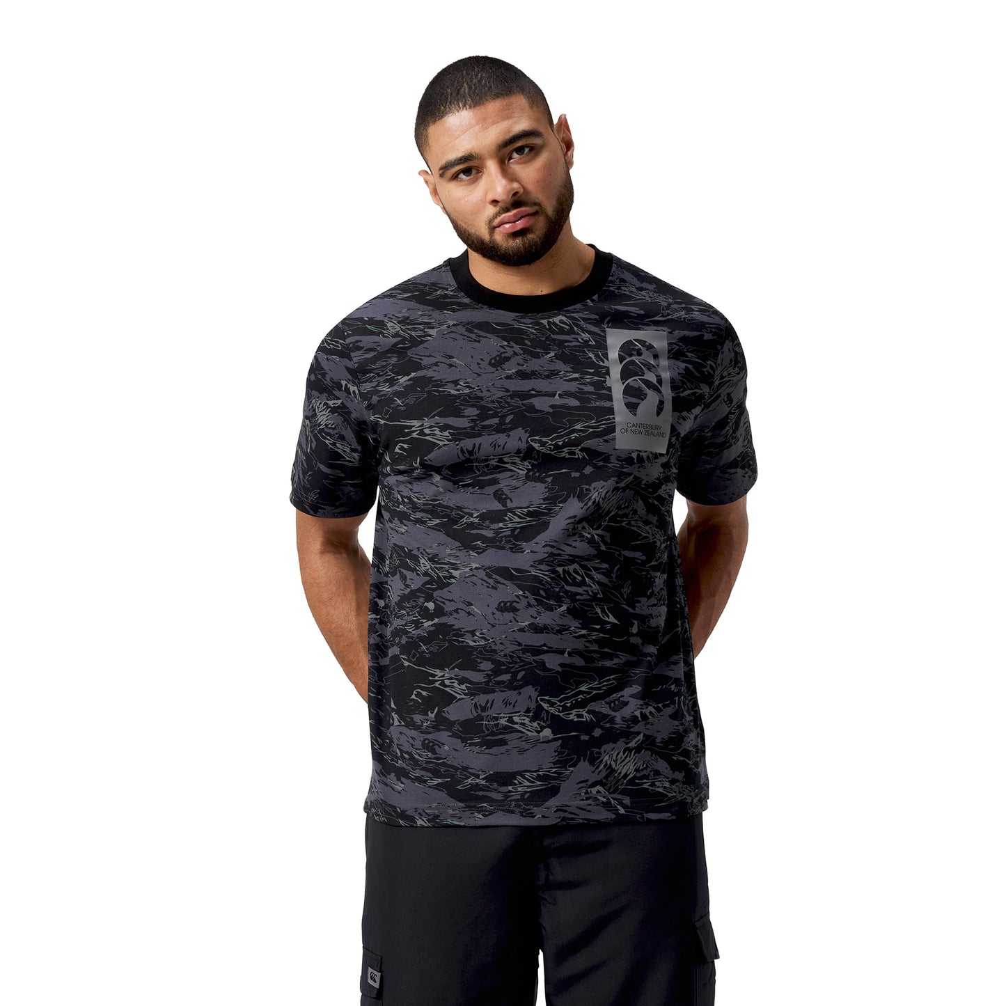 Force AOP Tee H1 25 - jet black