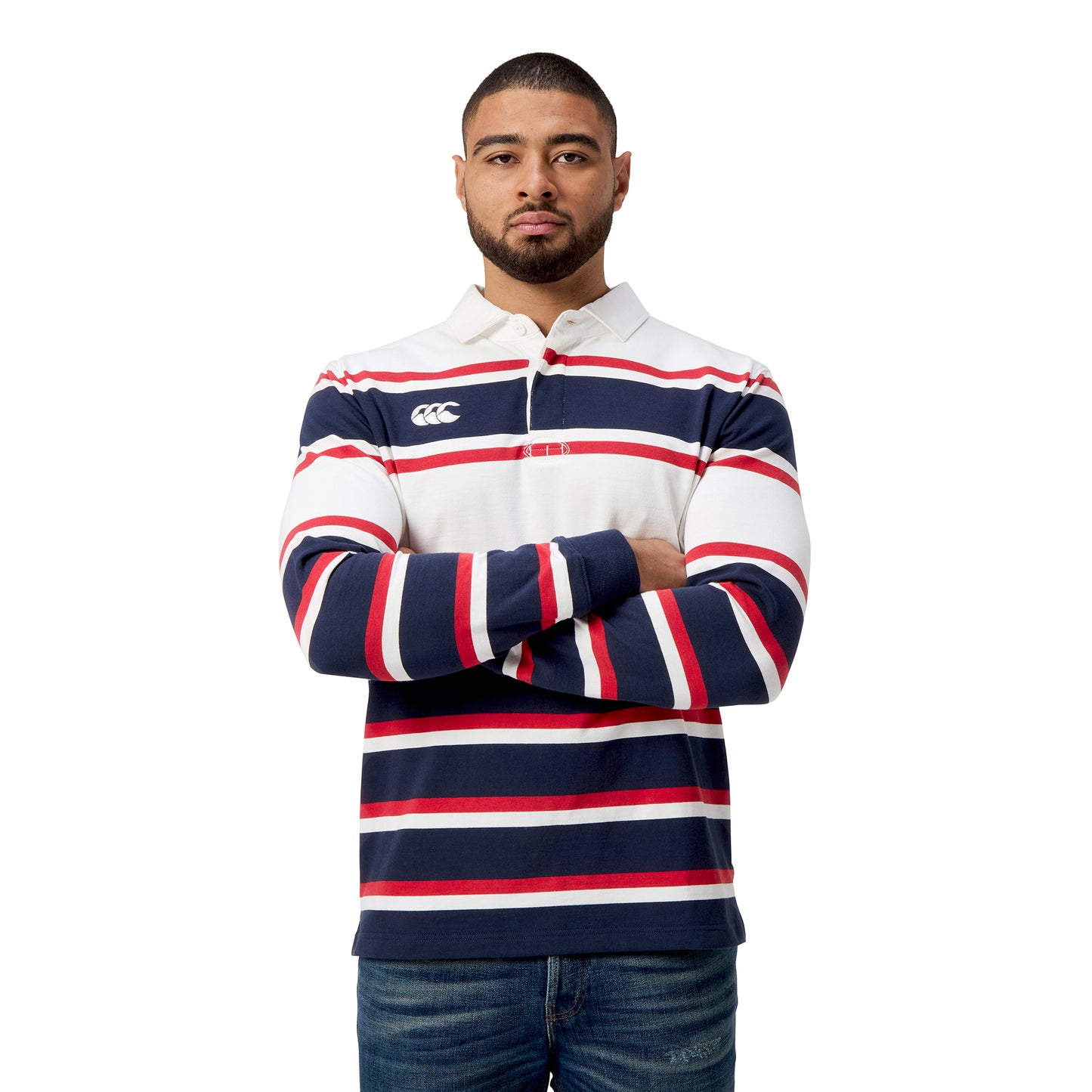 Engineered Stripe Jersey H1 25 - egret
