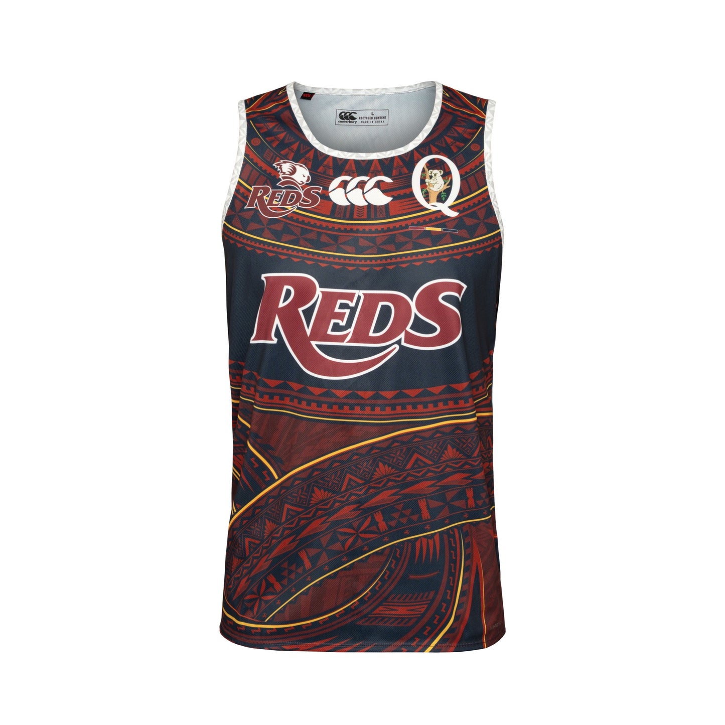 QLD Reds Pacifika Singlet 2025
