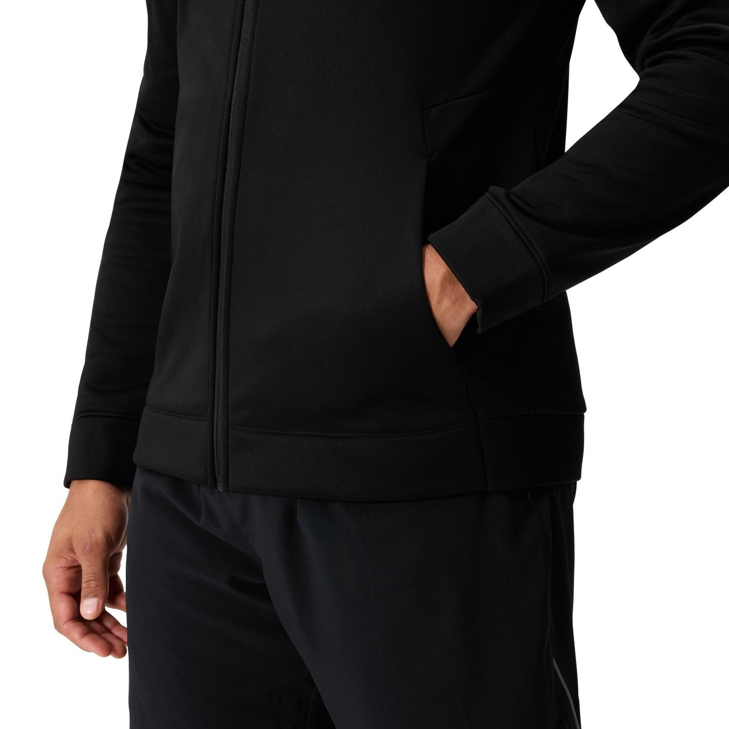 Tempo Knit Full Zip Hoodie - black