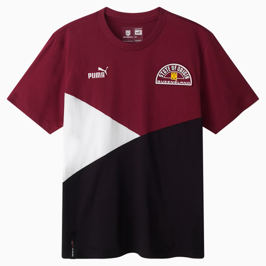 SOO QLD 90s Tee 2025 - black/burgandy