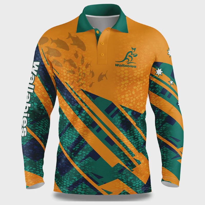 Wallabies Offshore Fishing Shirt Kids