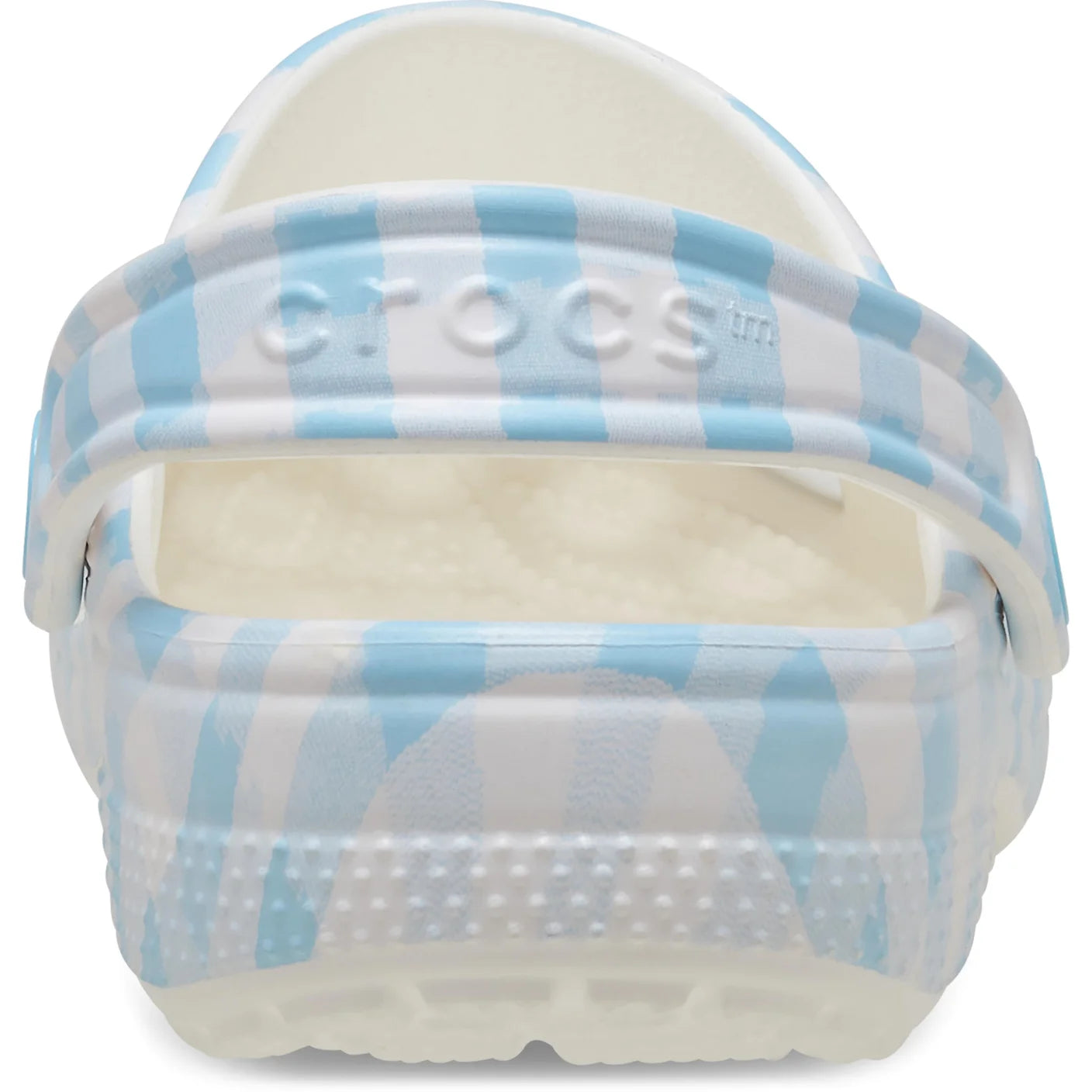 Classic Gingham Clogs Kids - white/blue