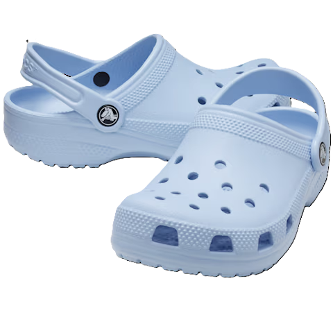 Classic Clog Kids - blue calcite