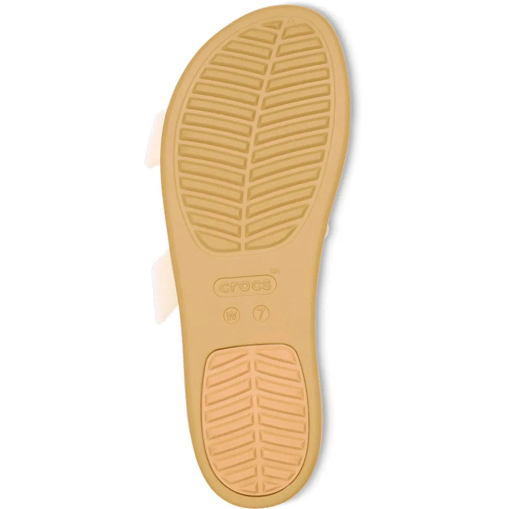 Brooklyn Buckle Low Sandal - chalk/tan