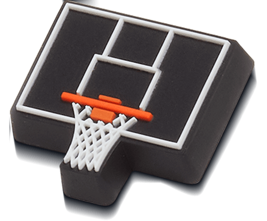 Jibbitz Black Basketball Backboard