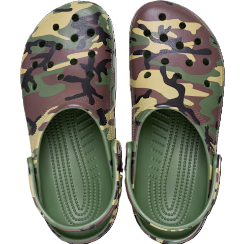 Classic Camouflage Clog - army green/multi