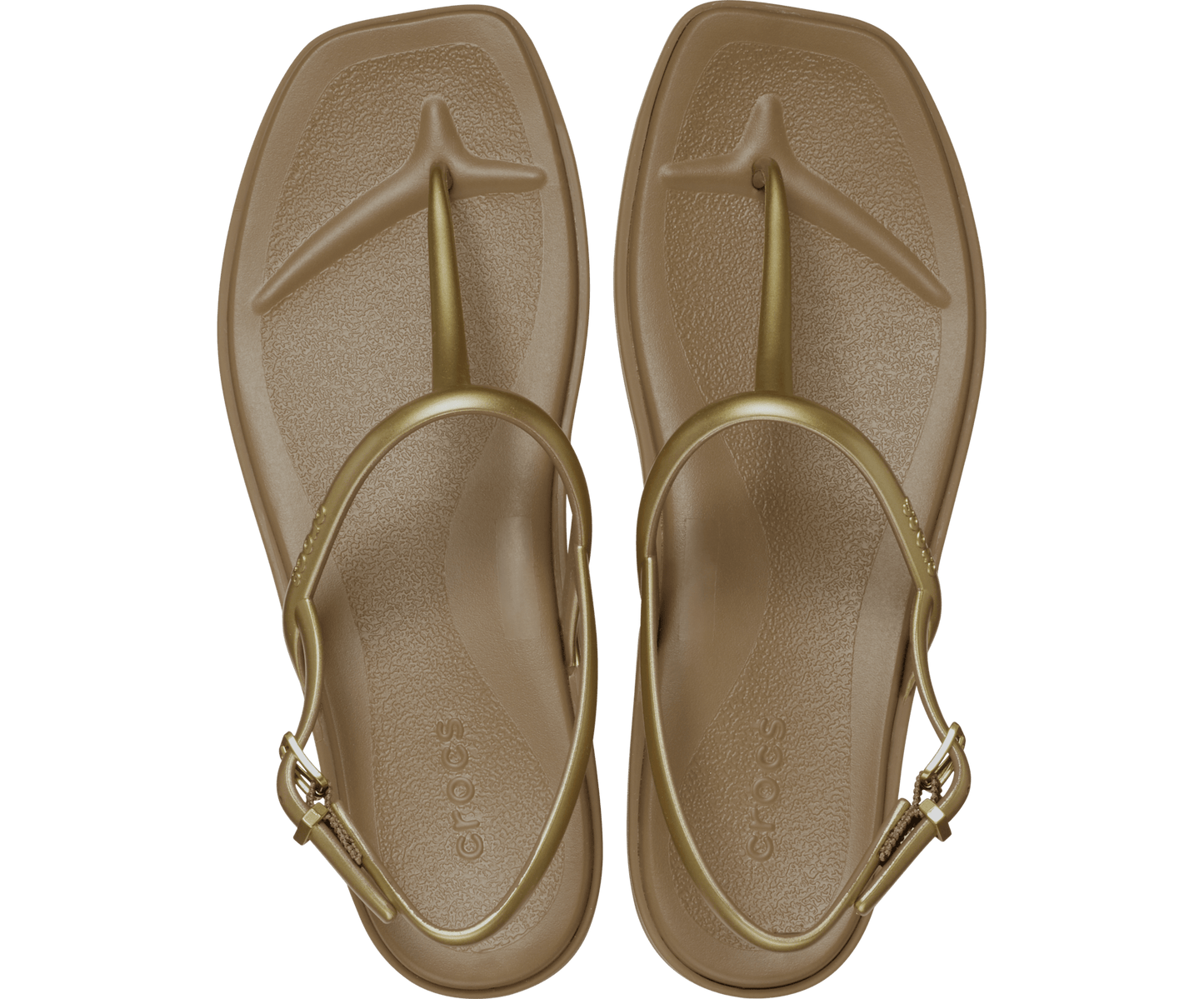 Miami Metallic Thong Flip - sepia